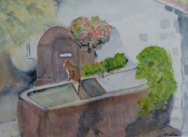 Le chat et la fontaine en provence