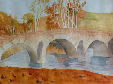 Vieux pont en morvan en automne #artistsupportpledge