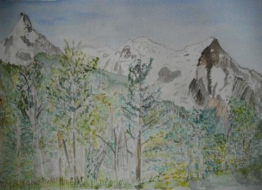 mont blanc vu de Chamonix