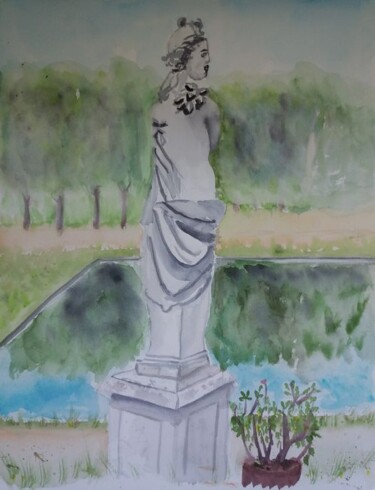 Statue au parc de Saint Cloud à Paris